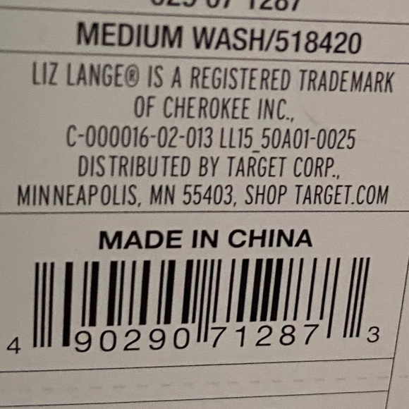 LIZ LANGE MATERNITY DISTRESSED JEANS XL - Picture 8 of 8